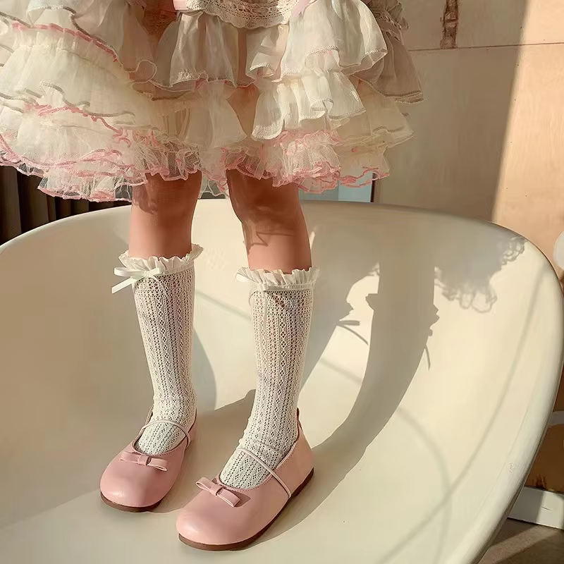 Jacquard Lace Long Socks
