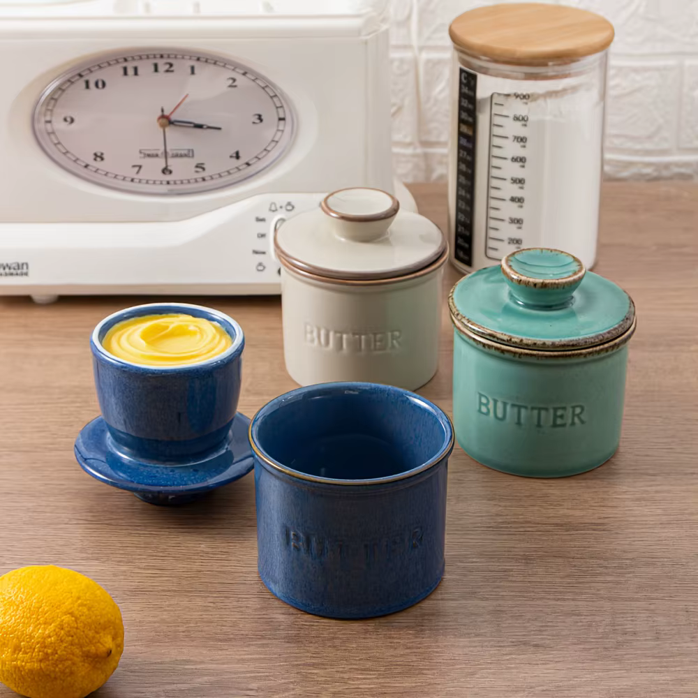 French Ceramic Butter Crock