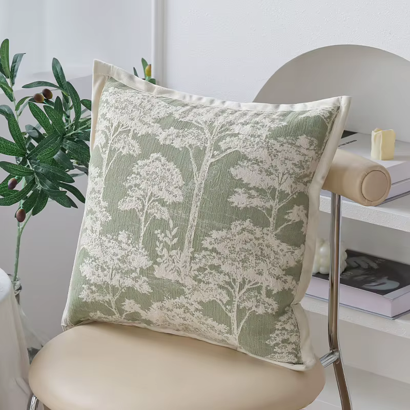 Sage Jacquard Cushion Cover