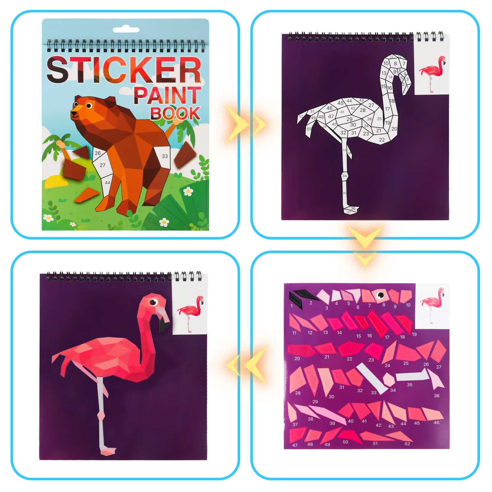 Sticker-by-Number Activity Book – Ocean