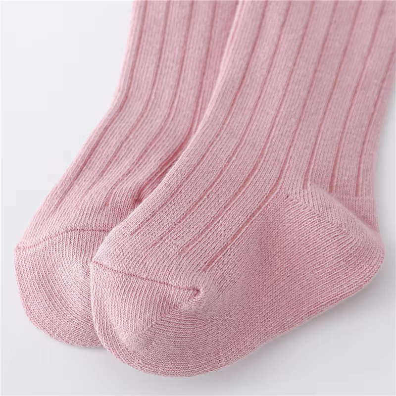 Striped Cotton Knee Socks