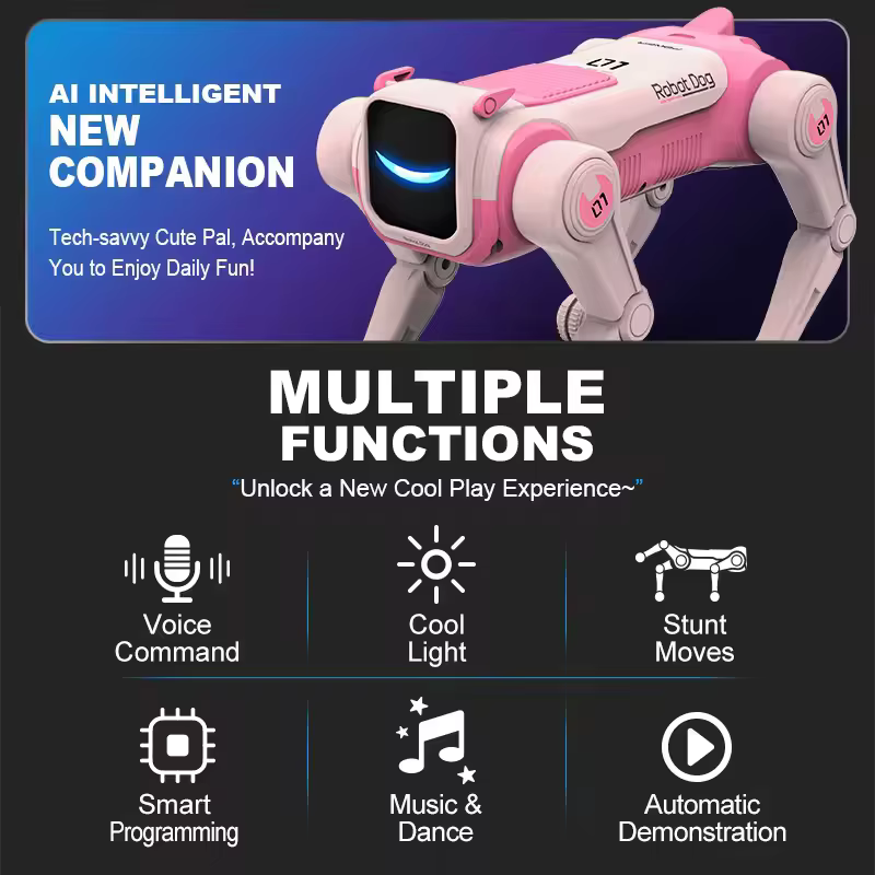 RC Mechanical Dog Intelligent AI RC Robot Dog