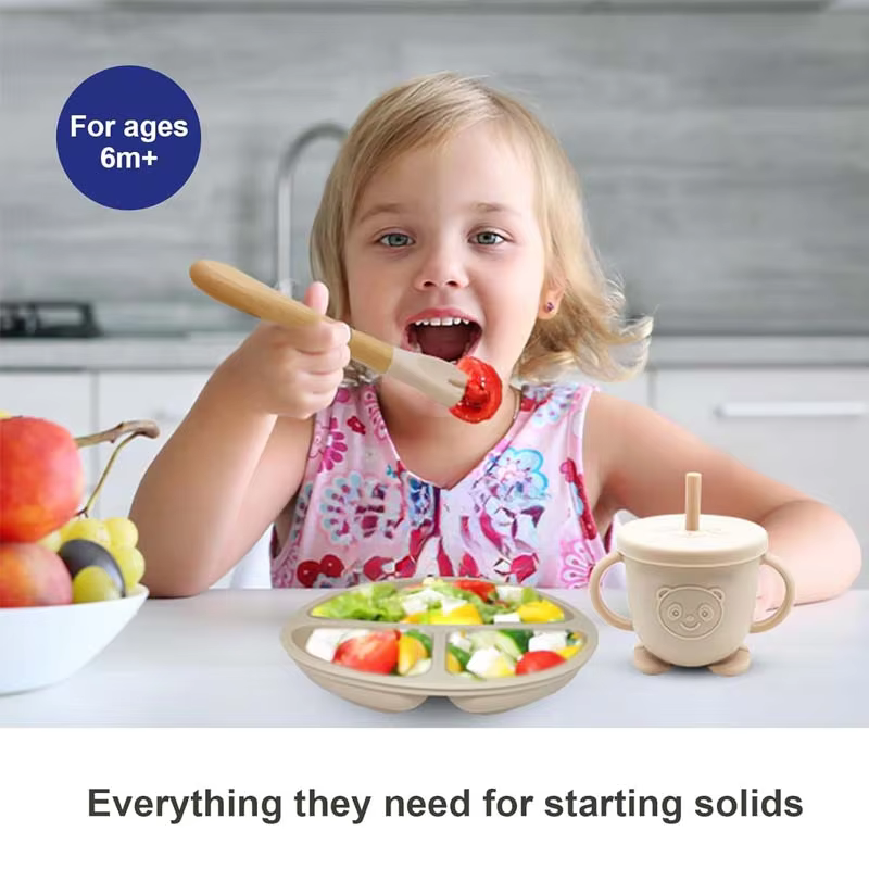 Personalised Silicone Baby Feeding Set