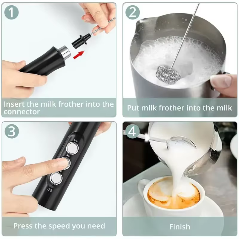 Rechargeable Milk Frother