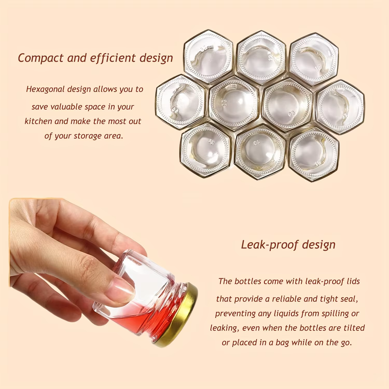 Mini Glass Topping Jars