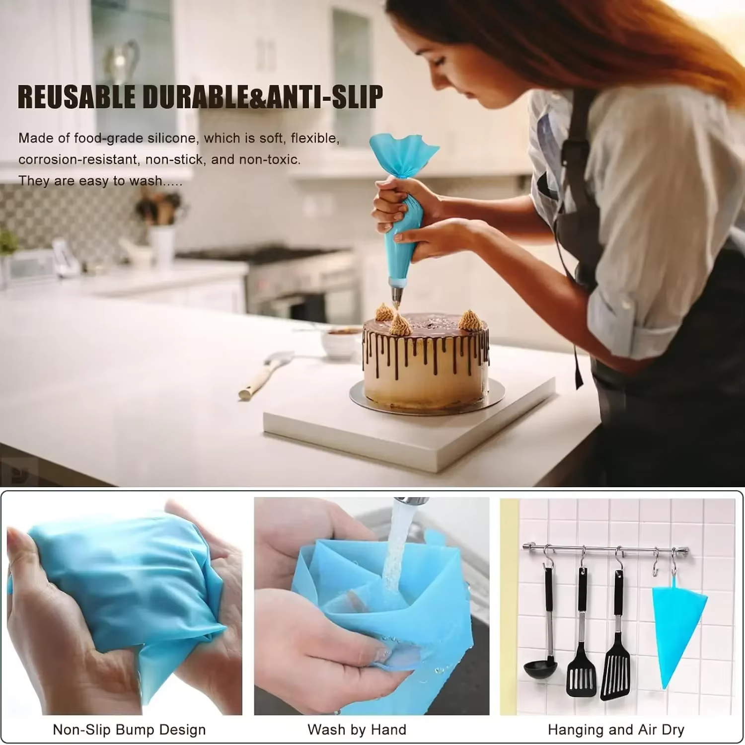 Reusable Silicone Piping Bags