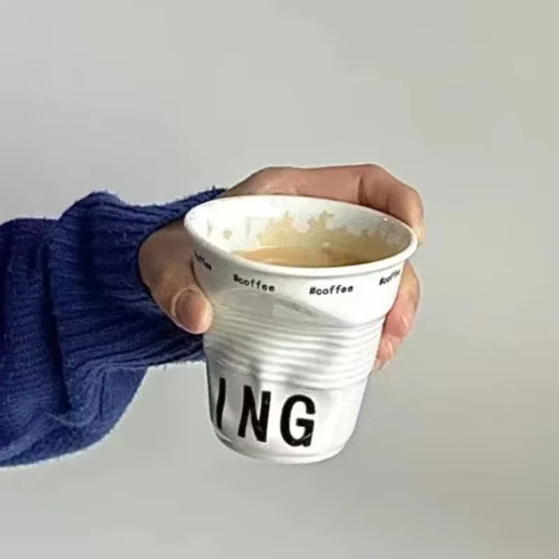 Nordic Wrinkle Ceramic Mug