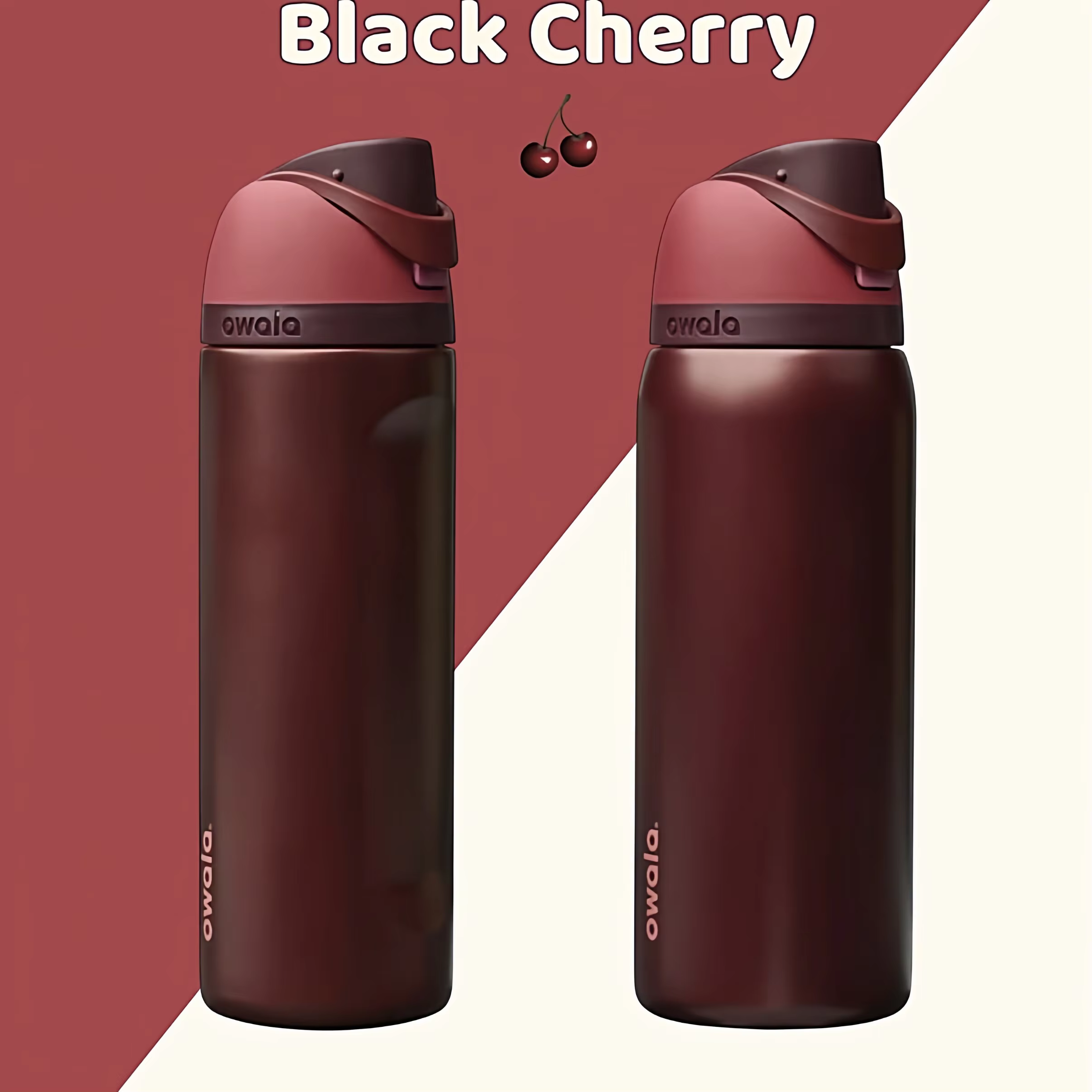 Owala FreeSip Black Cherry Insulated Straw Bottle – Lilvelle Extras