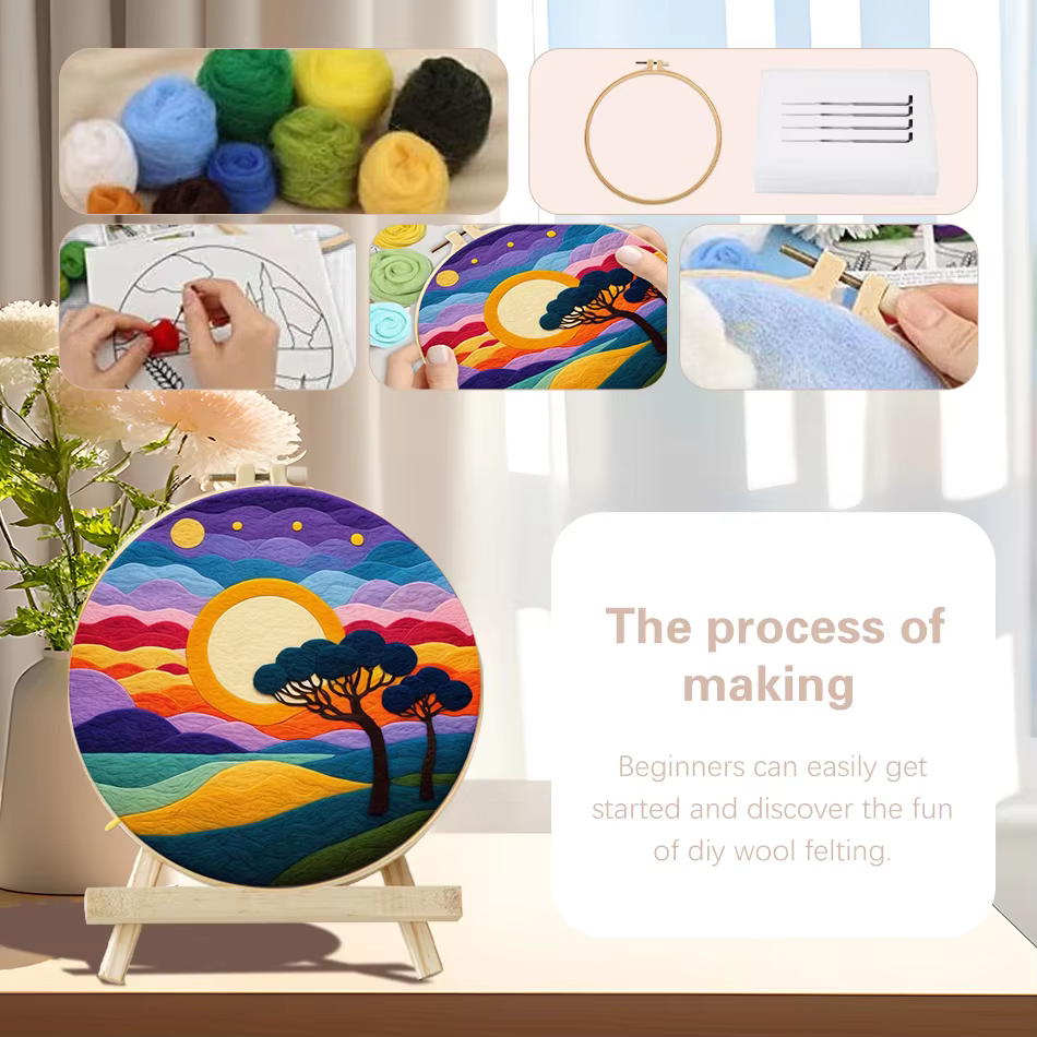 Wool Felting Picture Kit