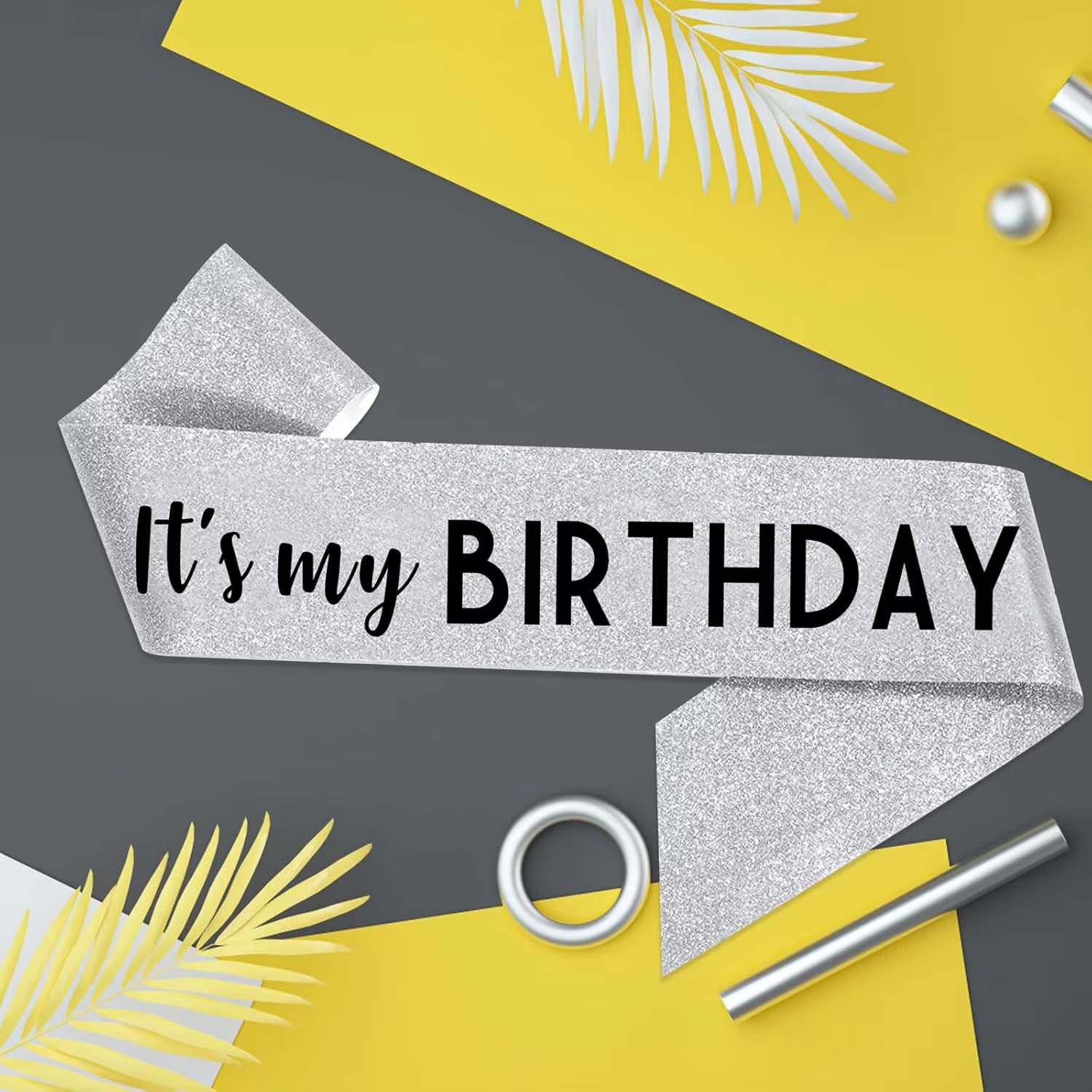 Rose Gold Foil Birthday Sash