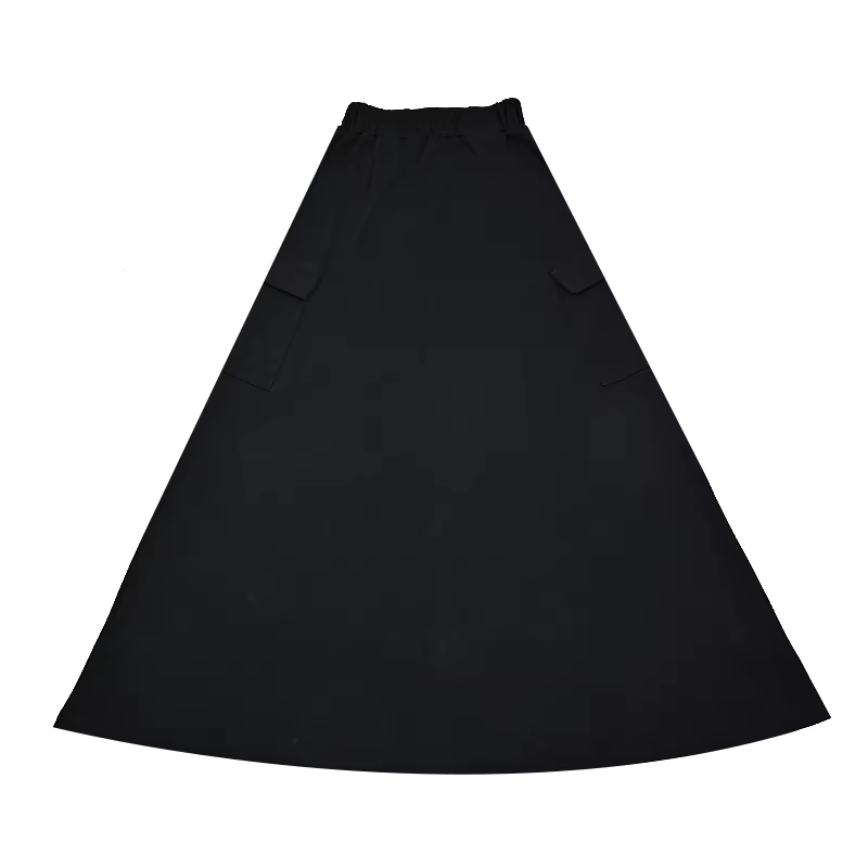 Black Cotton Teens' Maxi Skirt from Bloom Family Fashion on AliExpress