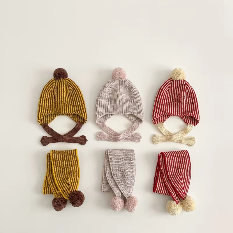 Knitted Hat & Scarf Set