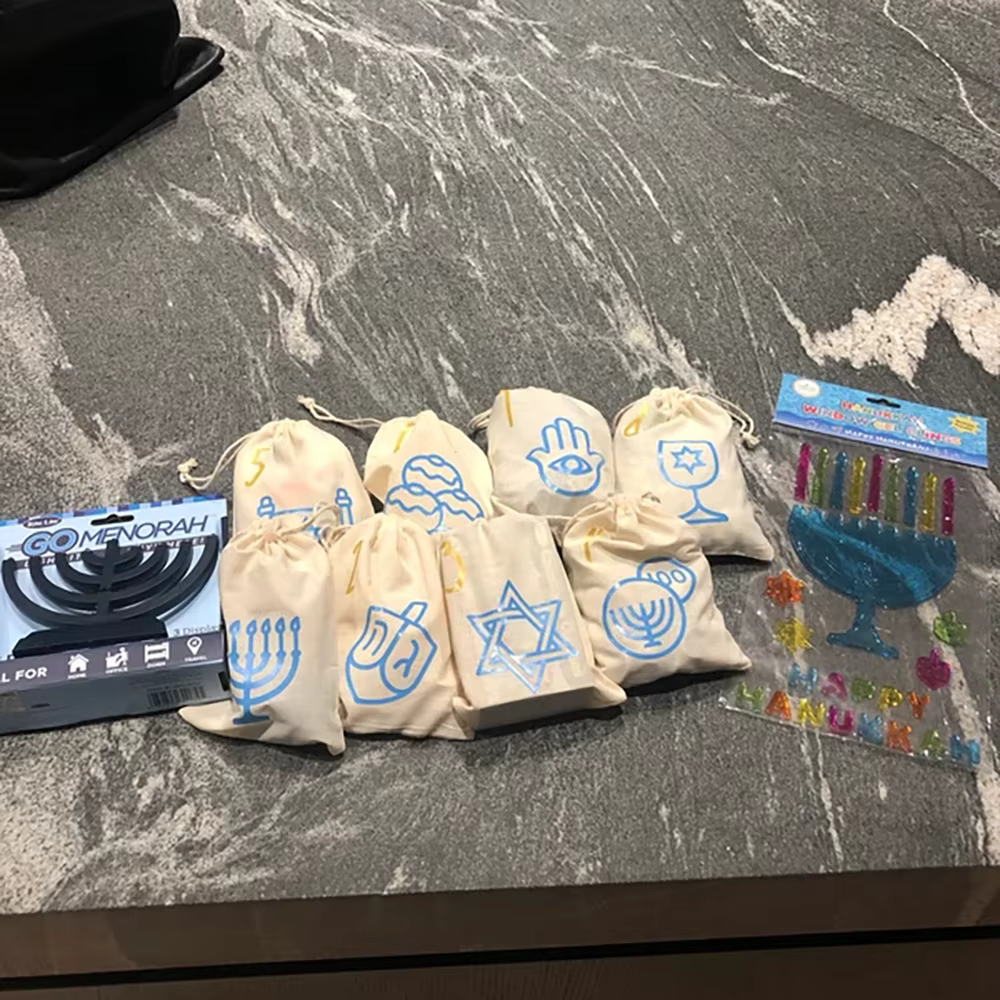 Night 1–8 Cotton Gift Bags (Set of 8)