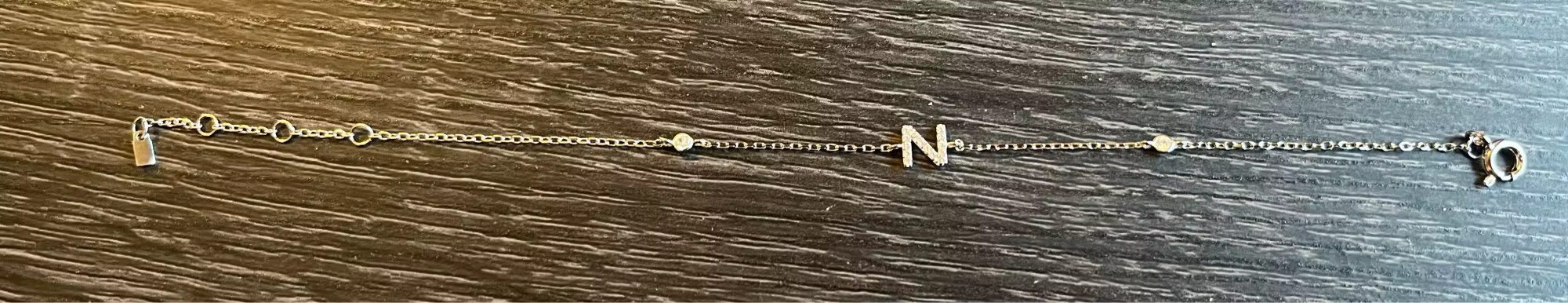 Silver Initial Bracelet