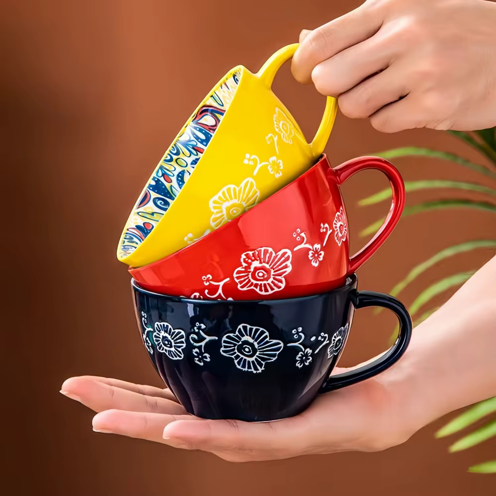 Bohemian Stoneware Tea Mug