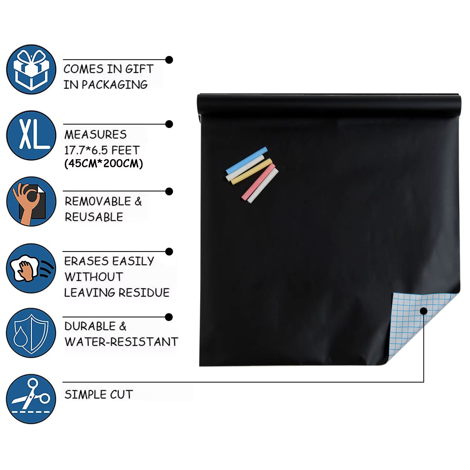 Chalkboard Wall Sticker Roll