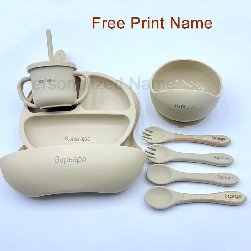 Personalised Silicone Feeding Set