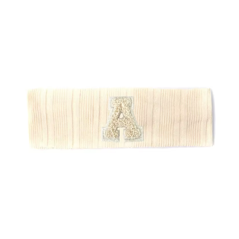 Chenille Letter Patch Headband