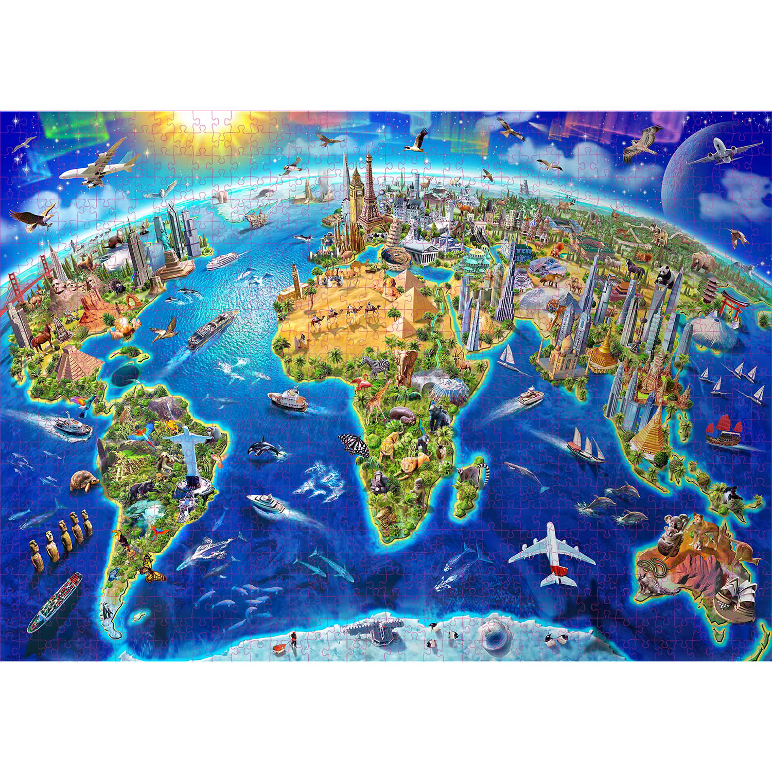 1000-Piece World Landmarks Puzzle