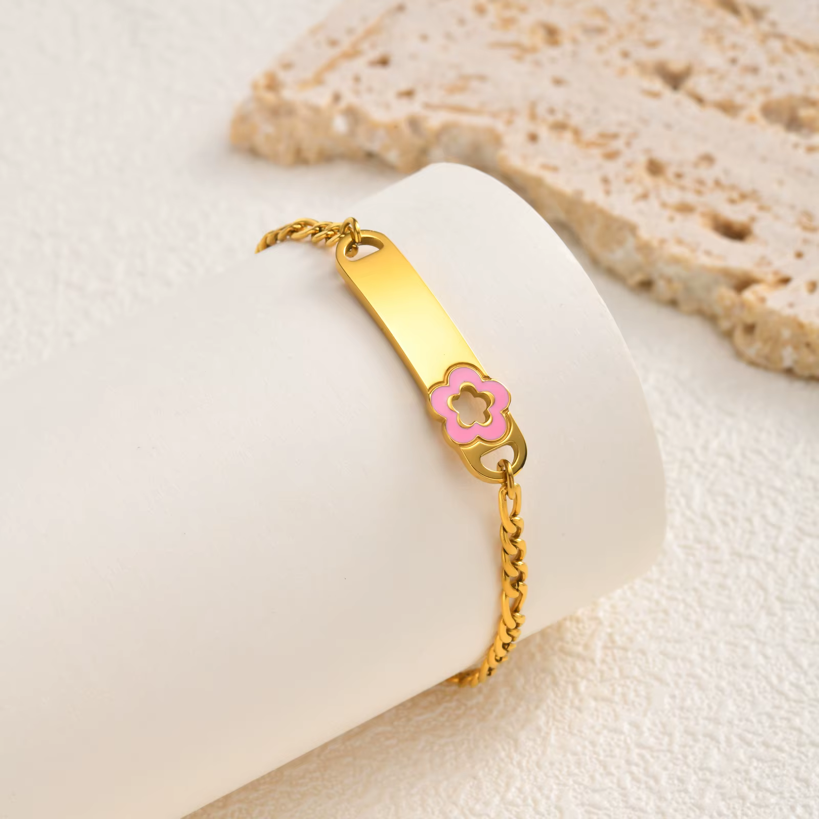 Personalised Flower Name Bracelet