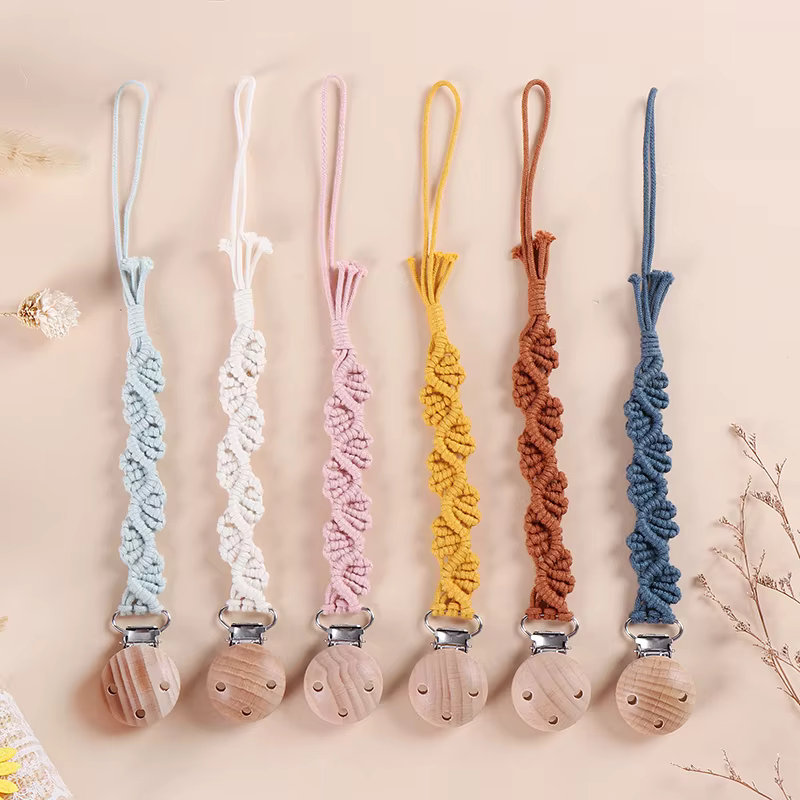Handmade Macrame Pacifier Chain