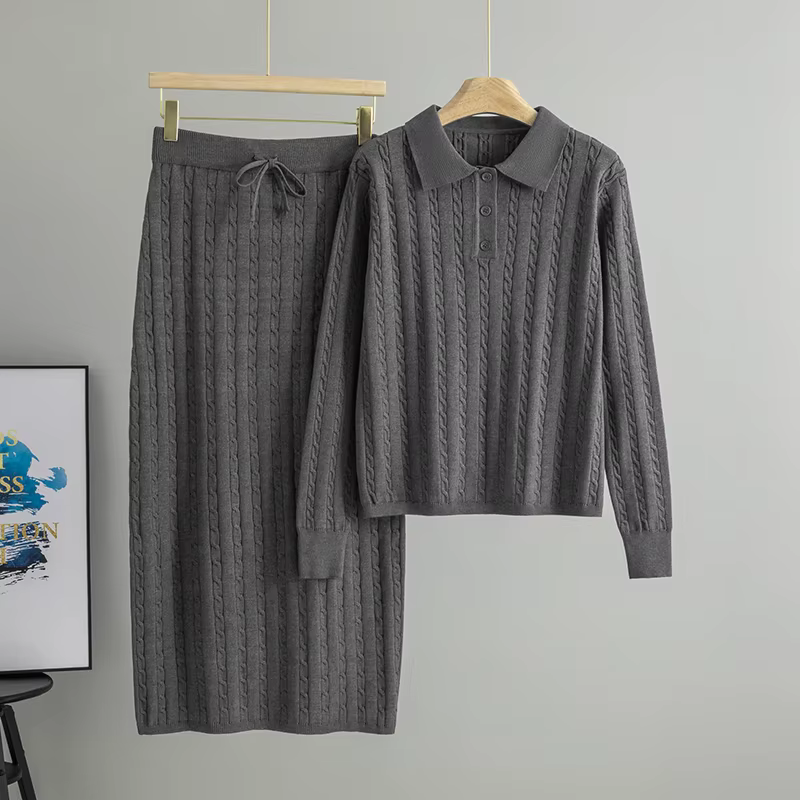 Knit Sweater & Maxi Skirt Set