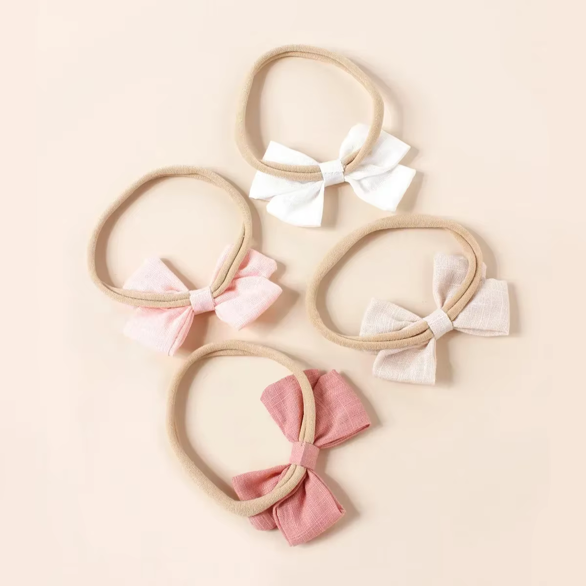 Soft Bow Headband Set