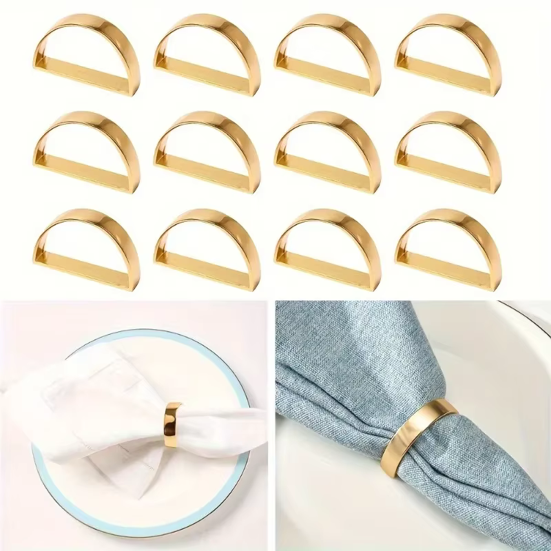Gold Cast Napkin Rings – Lilvelle Chanukah party finds