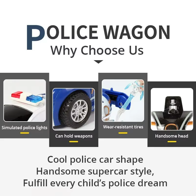 One-Key Transforming Car Toy