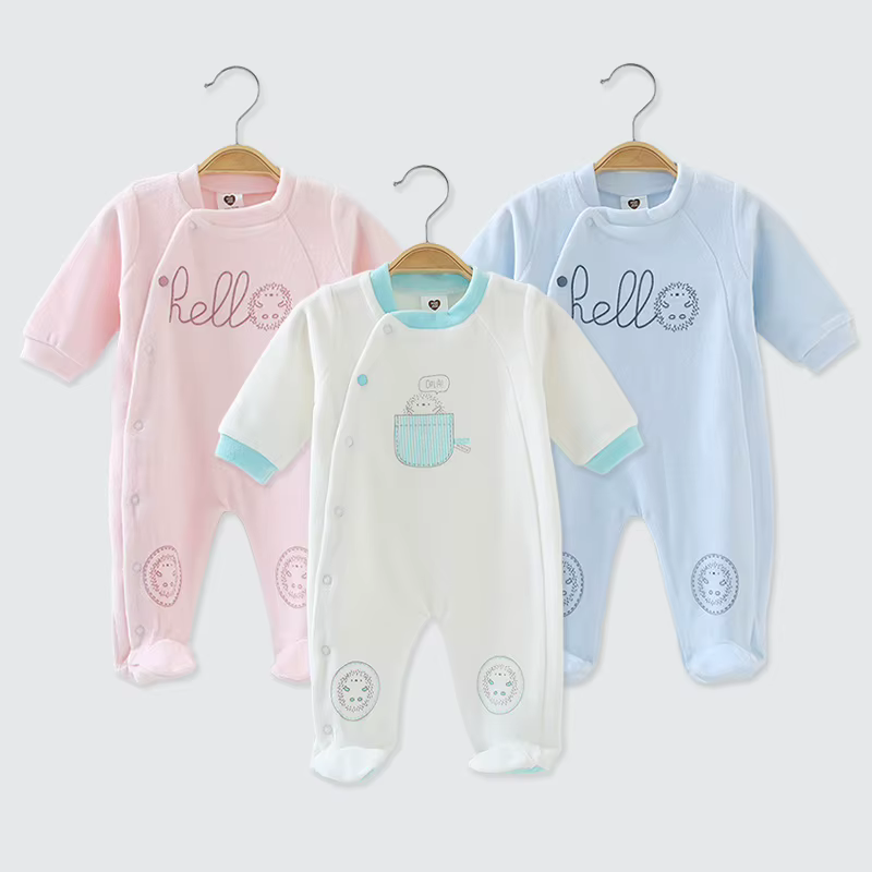 Velour Baby Footie Romper – Style 5 from Yibebe on AliExpress