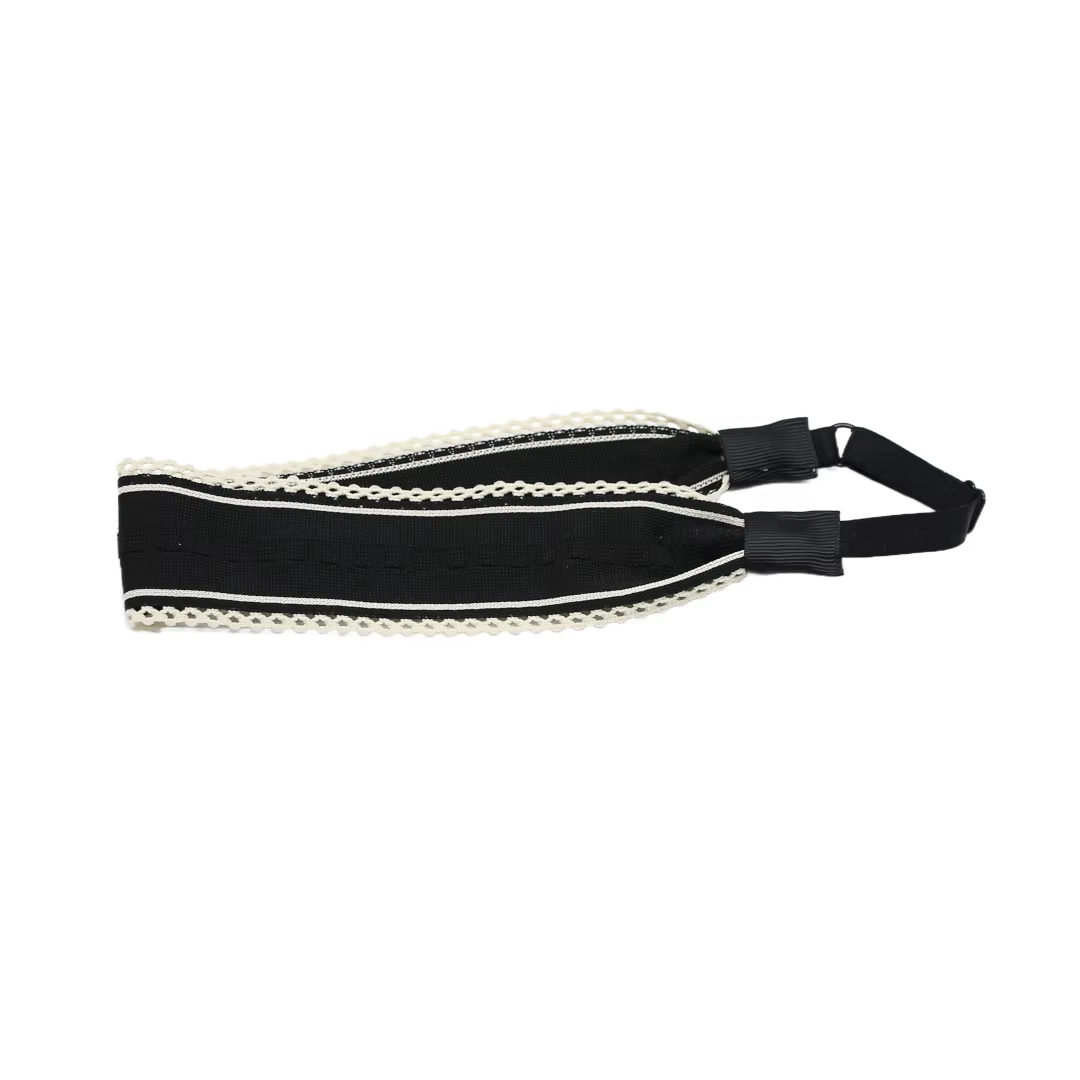 Black Velvet Bow Headband Elastic Headband