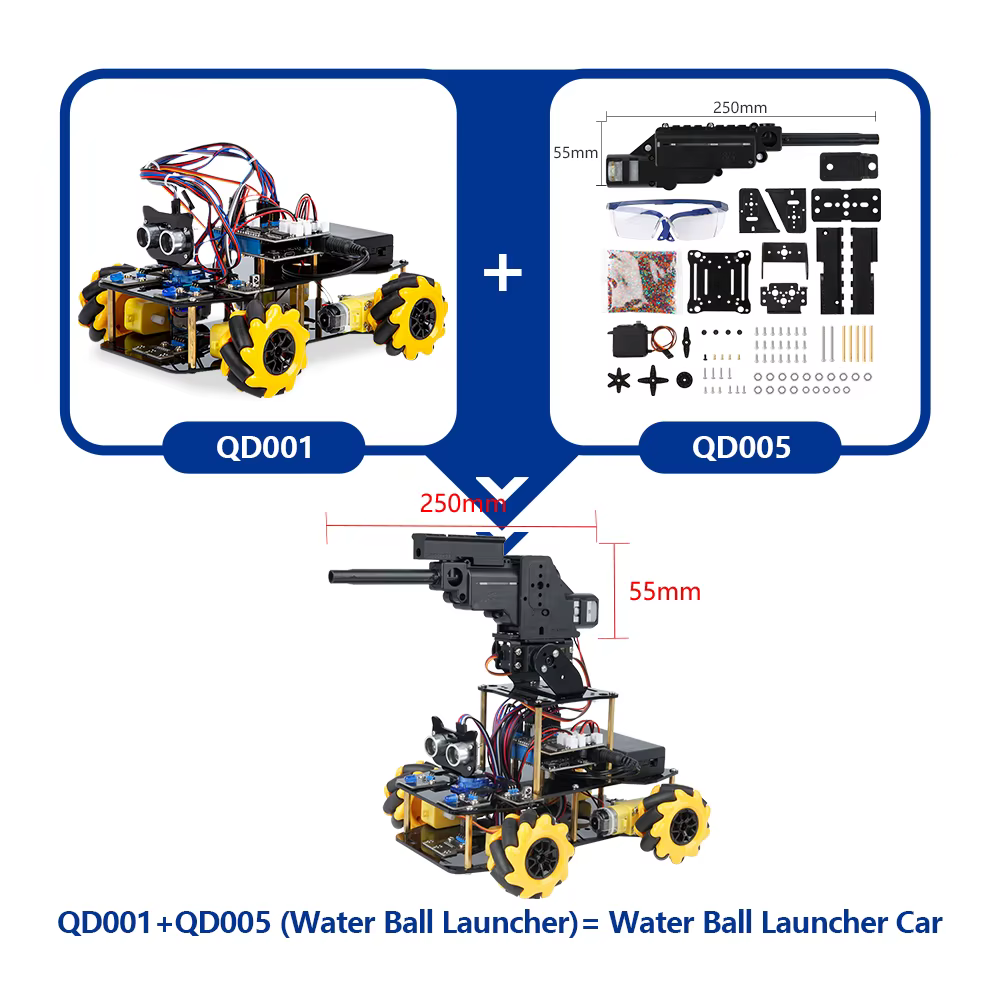 ACEBOTT ESP32 Mecanum 4WD Robot Car for Arduino