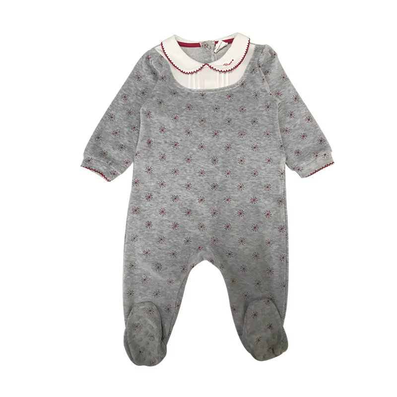 Velour Baby Footie Romper – Style 4 from Bloom Family Fashion on AliExpress