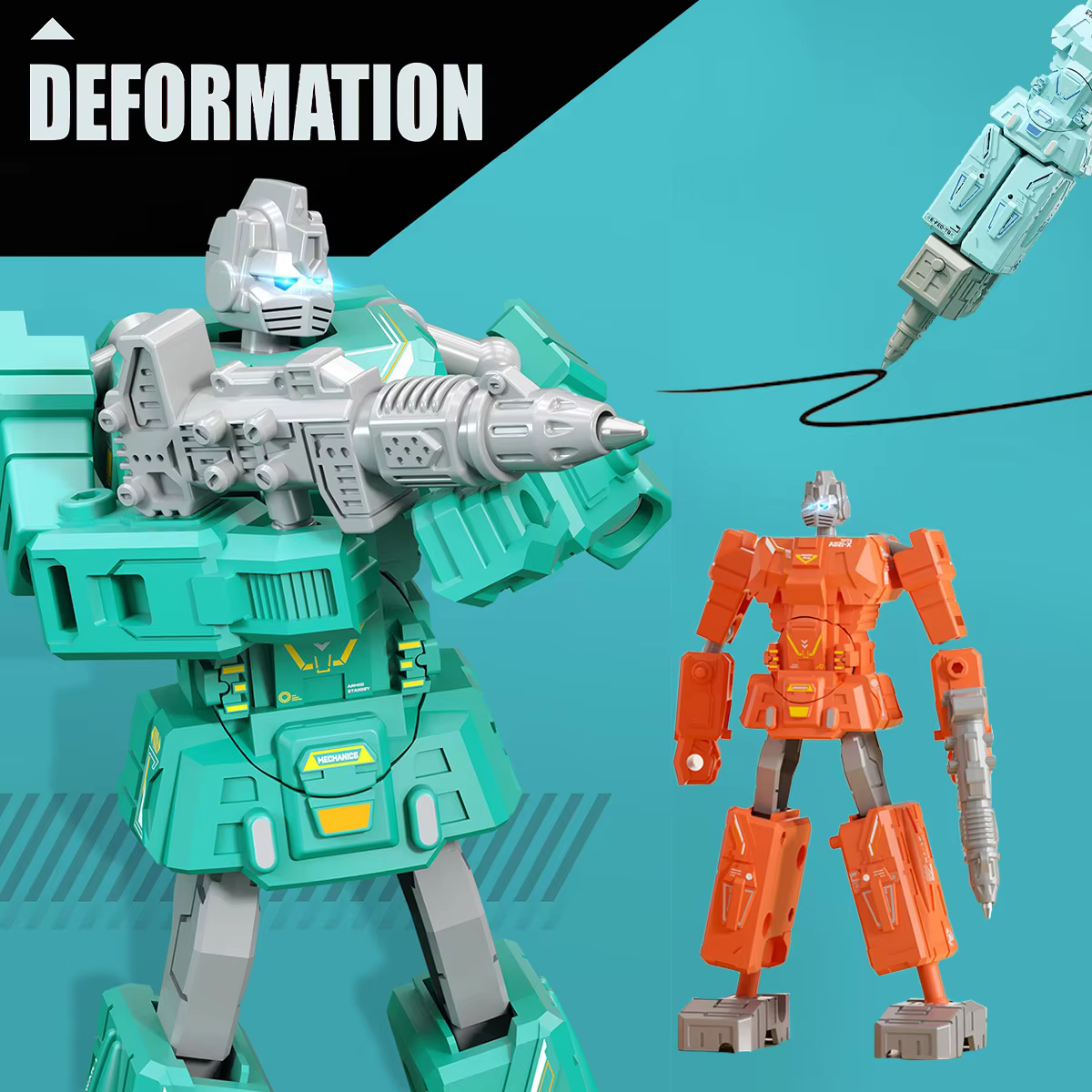 Transforming Robot Ballpoint Pen