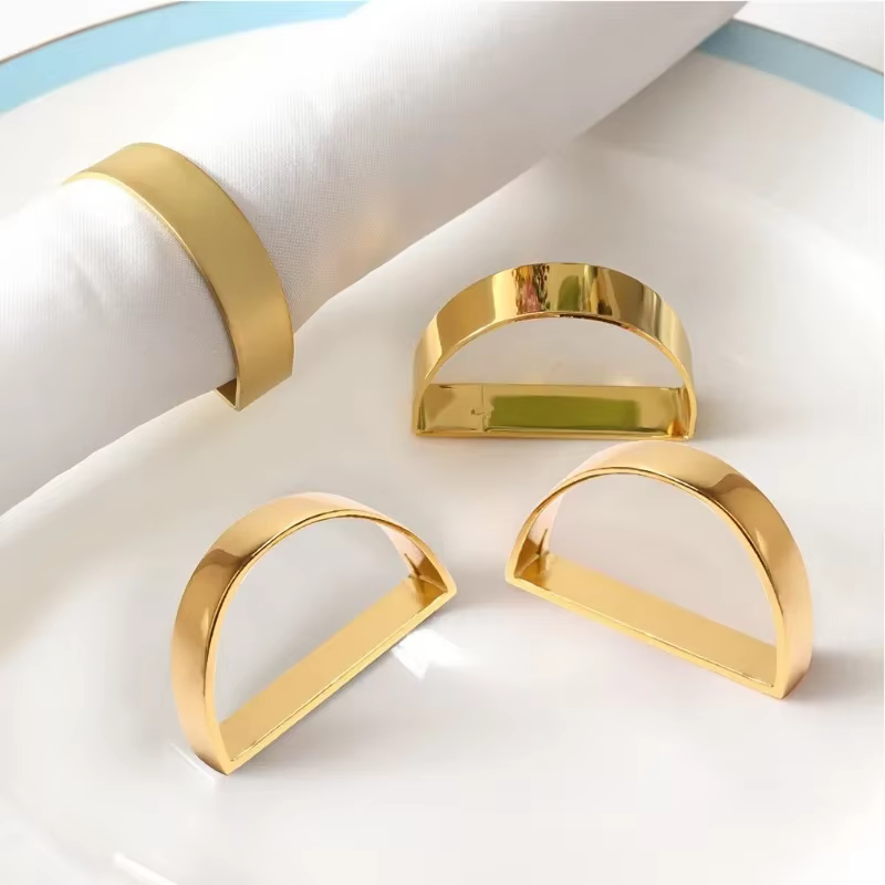 Gold Cast Napkin Rings