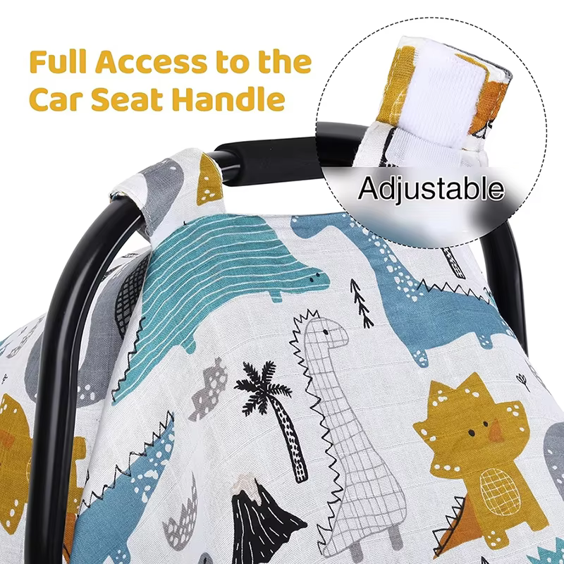 Muslin Car Seat & Pram Canopy