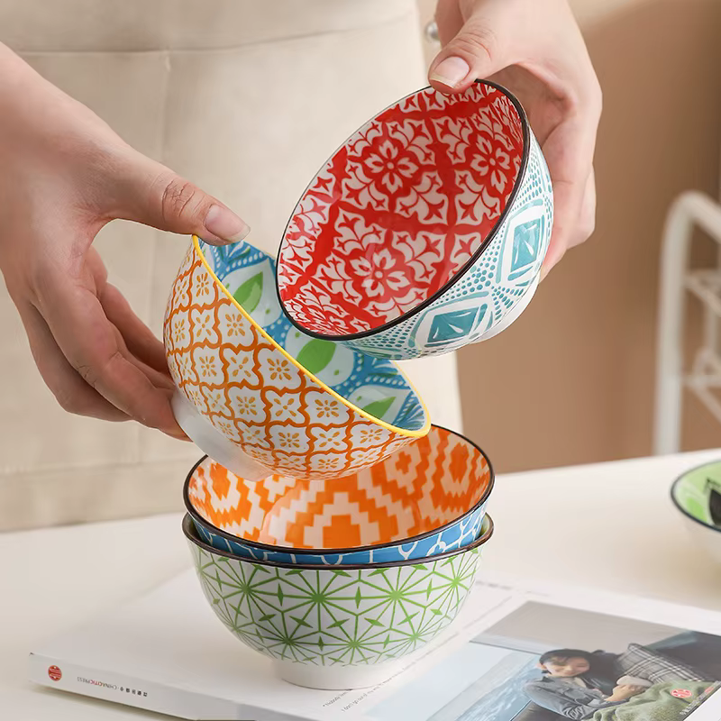 Boho ceramic bowls (4) – Lilvelle Chanukah party finds