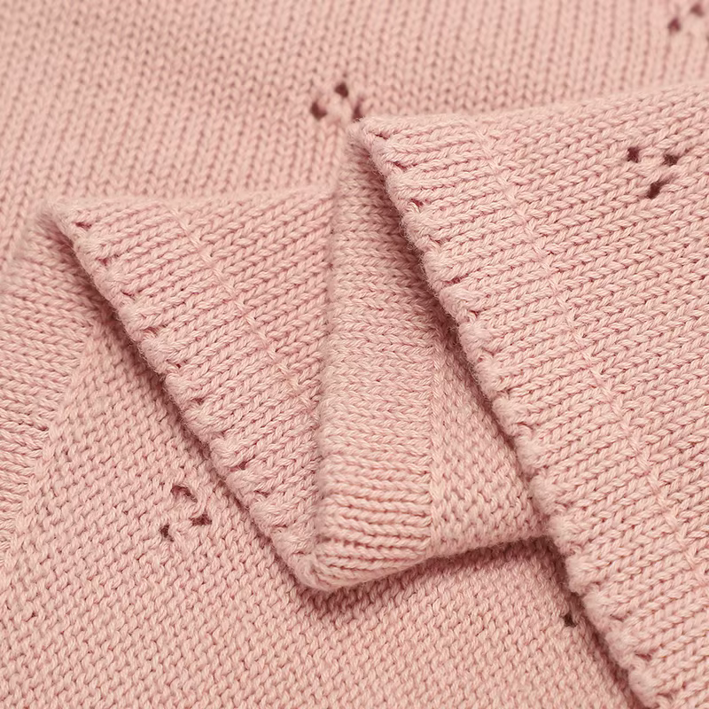 Pointelle Knit Baby Blanket