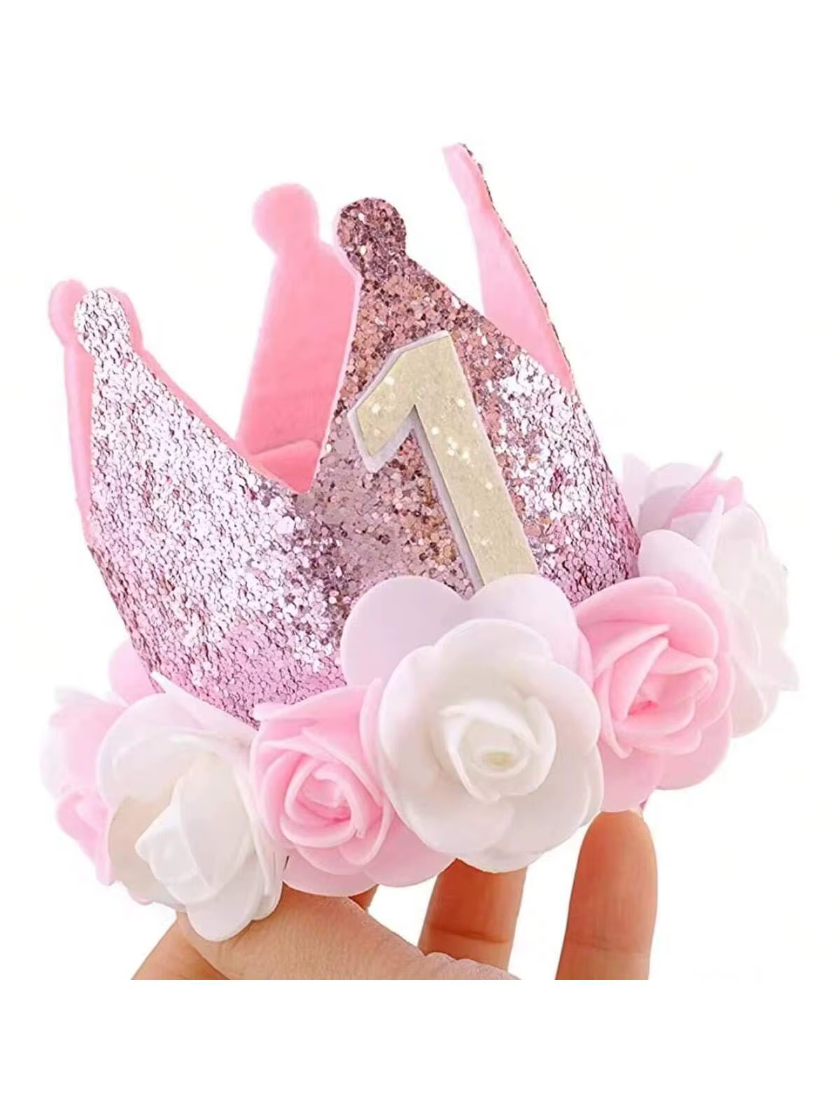 Rose Floral First Birthday Crown Hat – Lilvelle birthday finds