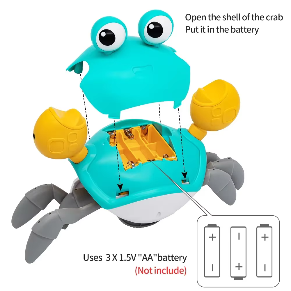 Crawling Crab Toy – Blue