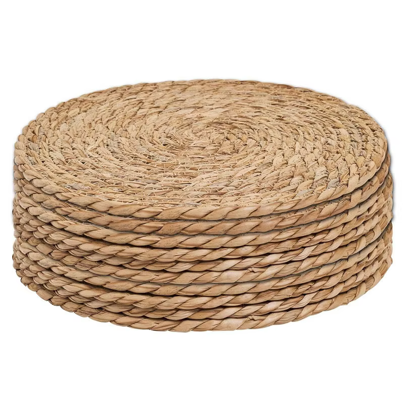 Round Woven Rattan Placemats – Lilvelle Chanukah party finds