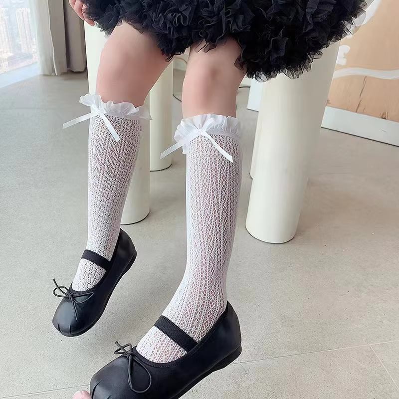Jacquard Lace Long Socks