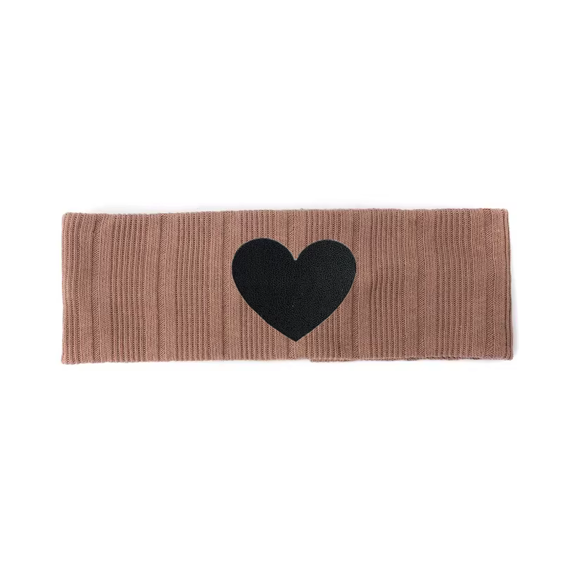 Chenille Heart Patch Headband