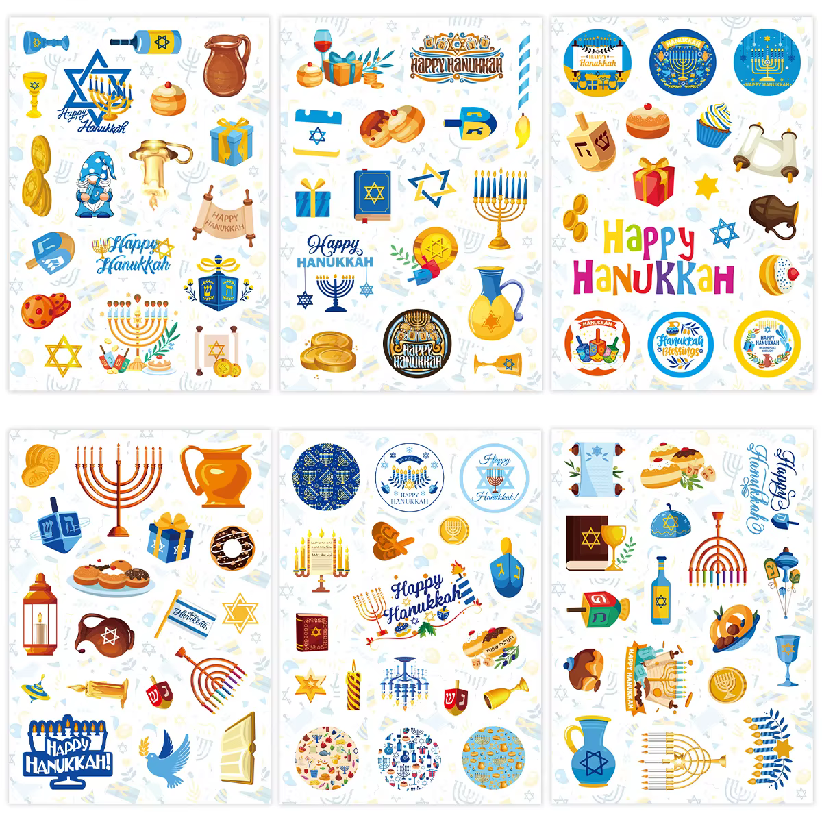 Chanukah Gift Stickers – 6 Sheets