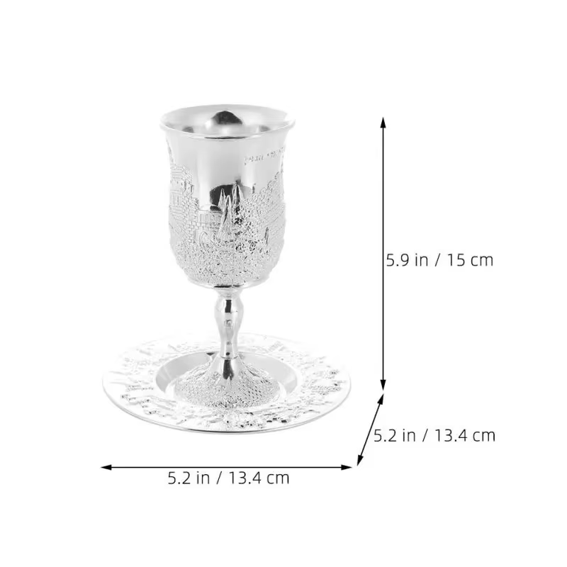 Kiddush Cup with Saucer