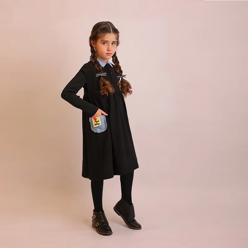 Black Pockets Collection – Girl Dress