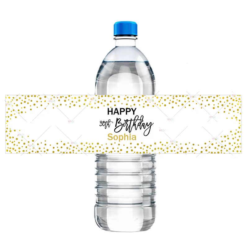 Personalised Gold Bottle Labels