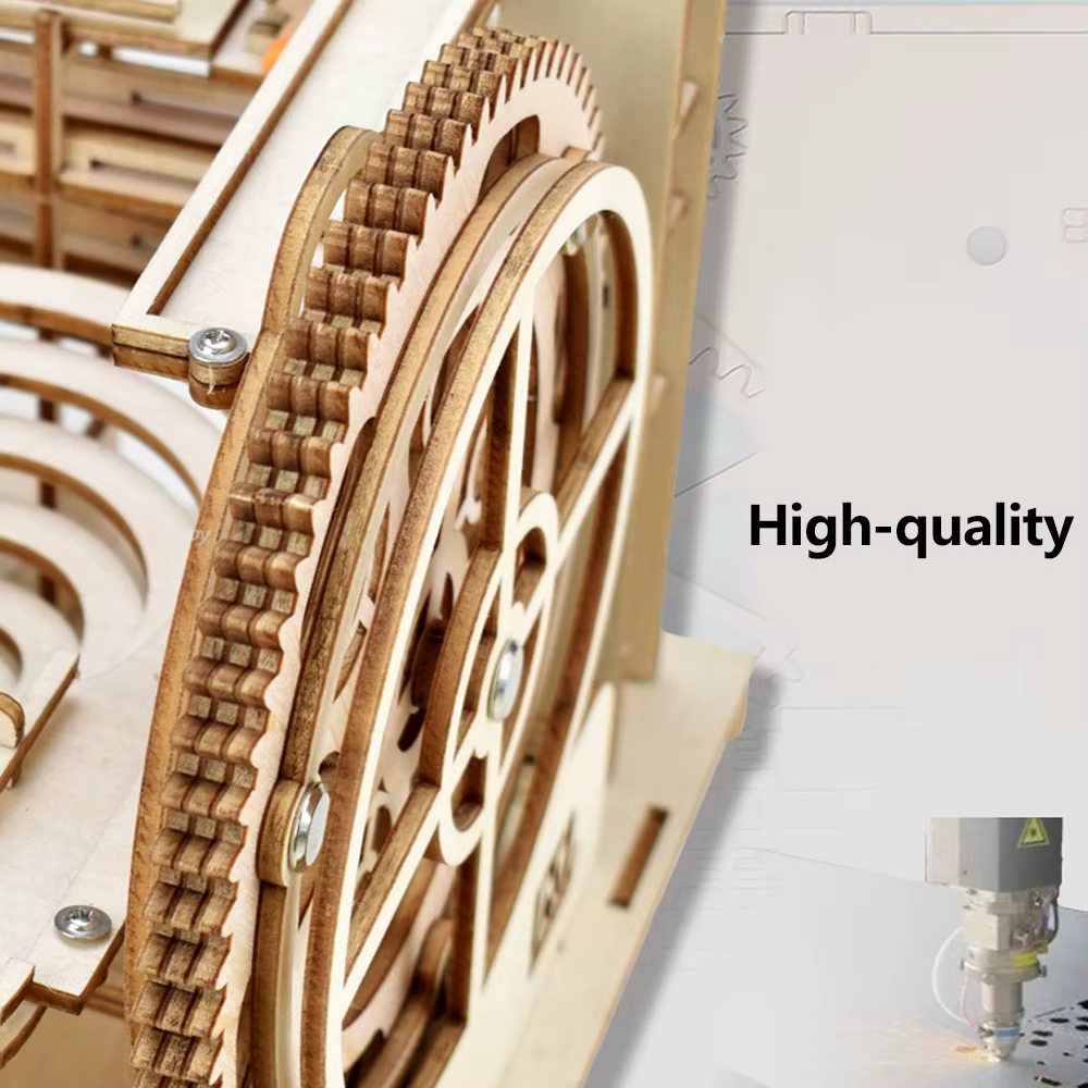3D Wooden Marble Run Puzzle – Without box