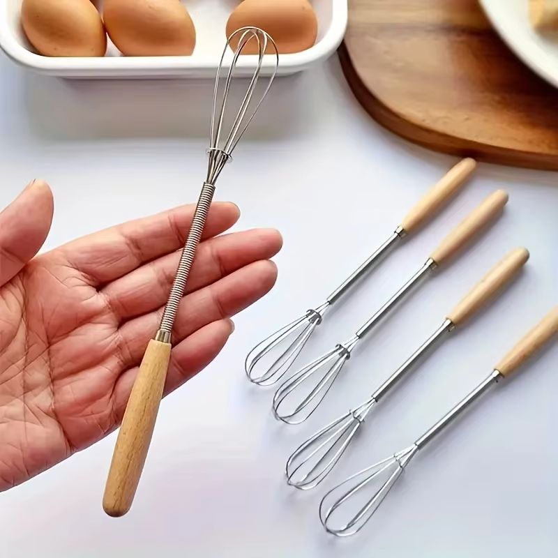 Mini wooden-handle whisk – Lilvelle Chanukah party finds