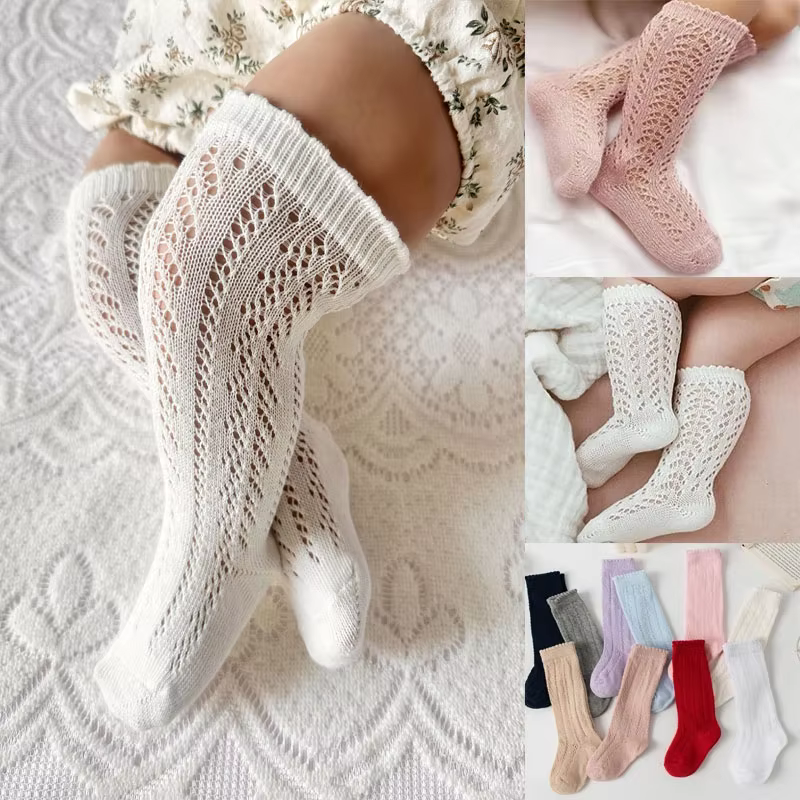 Fine Mesh Knee Socks
